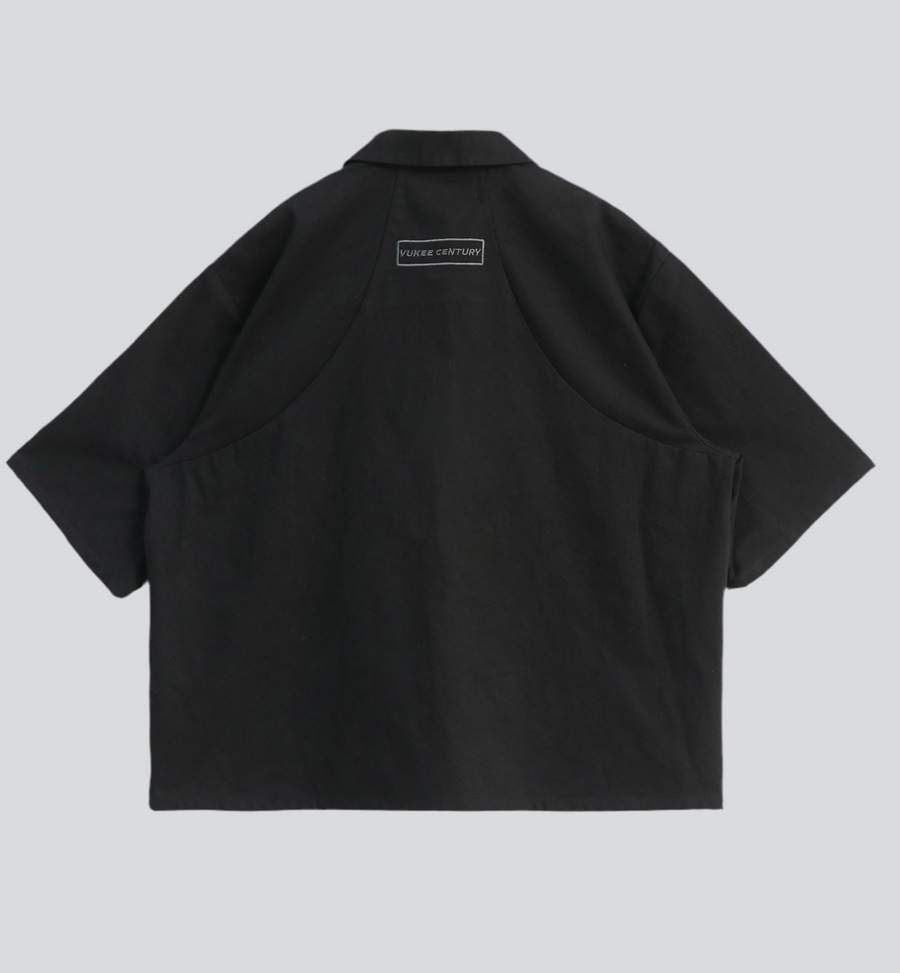 ONCE IN A CENTURY ZIP SHIRT - Black