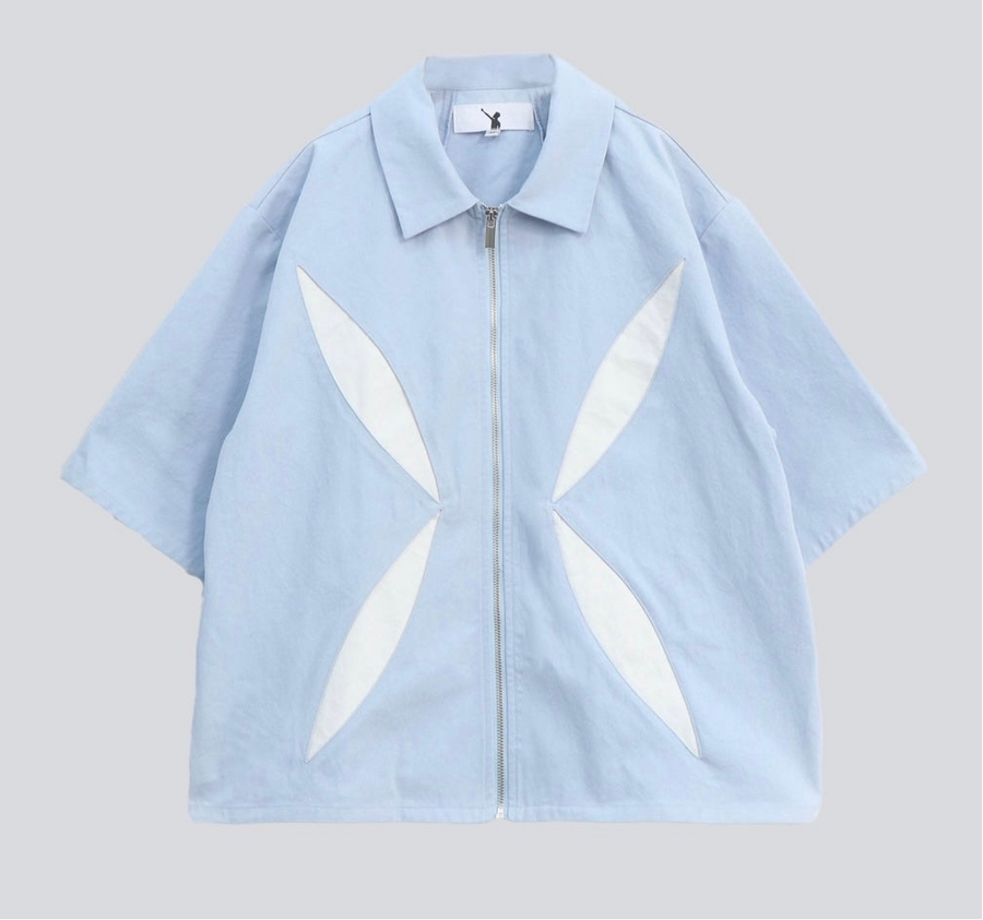 ONCE IN A CENTURY ZIP SHIRT - Blue