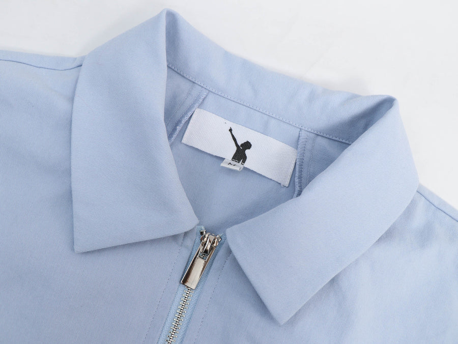 ONCE IN A CENTURY ZIP SHIRT - Blue