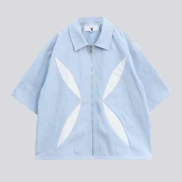 ONCE IN A CENTURY ZIP SHIRT - Blue