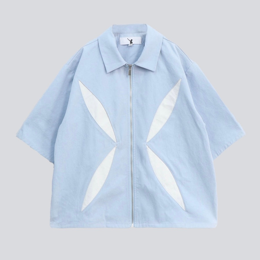 ONCE IN A CENTURY ZIP SHIRT - Blue