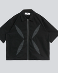 ONCE IN A CENTURY ZIP SHIRT - Black