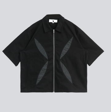 ONCE IN A CENTURY ZIP SHIRT - Black