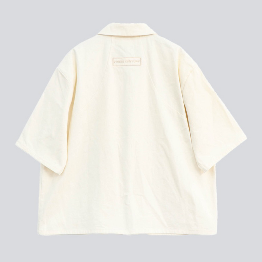 ONCE IN A CENTURY ZIP SHIRT - Cream