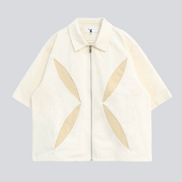 ONCE IN A CENTURY ZIP SHIRT - Cream